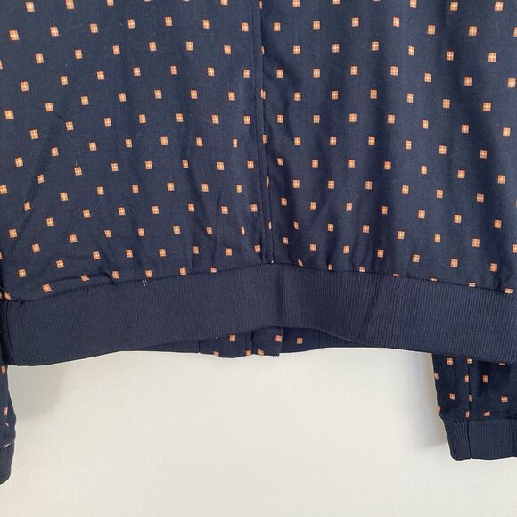 Anthropologie Harlyn Womens Full Zip Jacket Navy Orange Size XL Pockets Casual - Picture 9 of 10